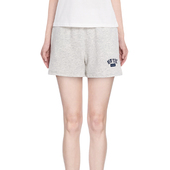 女NEW YORK纽约风格 纯色字母印花刺绣休闲裤 BM短裤 简约百搭阔腿裤