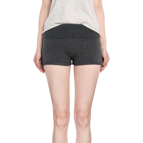 BM短裤女2025新款春夏纯色修身美式复古辣妹简约百搭显瘦针织裤子