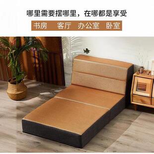 夏天凉席榻榻米海绵床垫地垫可折叠午睡垫防潮地舖垫沙发床垫定制