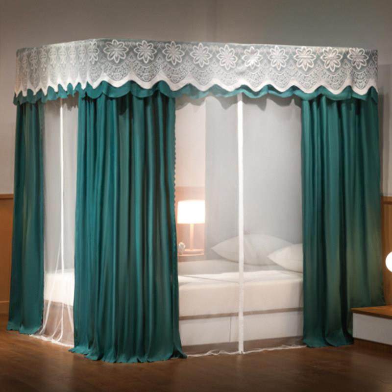 蚊帐遮光帘一体式加厚防尘蒙古包防摔儿童床帘家用卧室2025新款