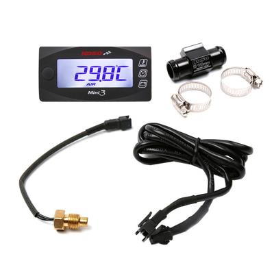 摩托车多功能KOSO水温表 电压表 液晶屏时间表 三合一防水表通用