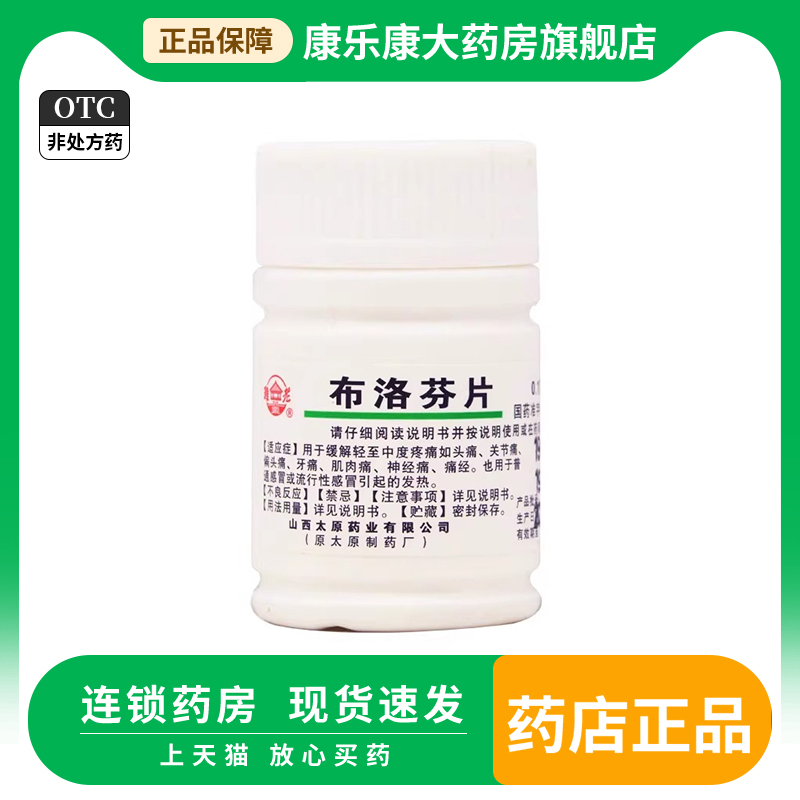 【难老泉】布洛芬片100mg*100片/盒