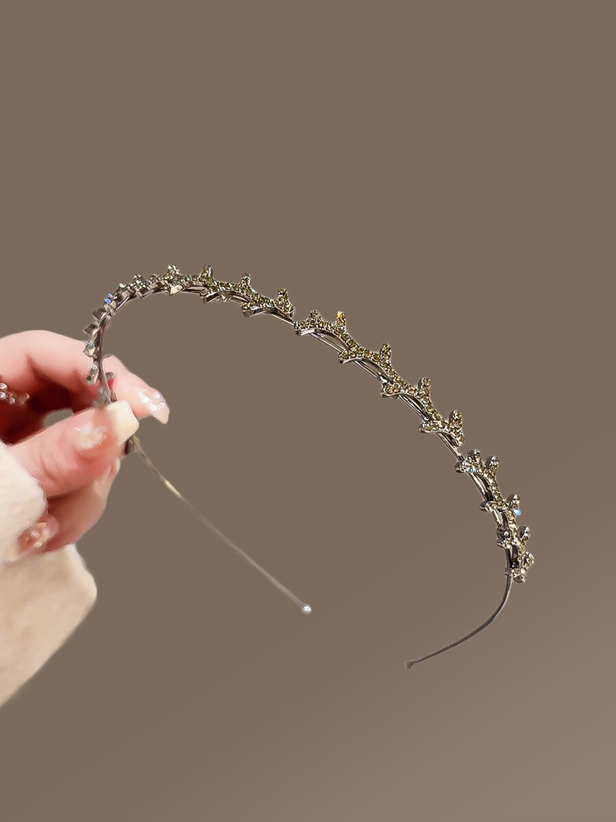 韩版发饰简约水钻发箍气质防滑发卡头箍发夹简约优雅头饰饰品甜美