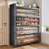 架子 家用门口室内大容量多层出租屋收纳翻开门鞋 钢制鞋 柜2025爆款
