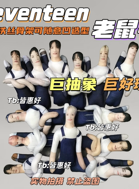 seventeen老鼠干金珉奎徐明浩尹净汉李知勋洪知秀svt周边抽象玩偶