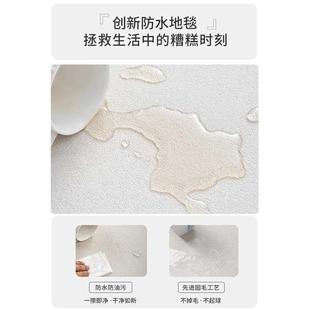 客厅地毯现代家用防水入户书房灰色茶几毯卧室轻奢高级沙发地垫子