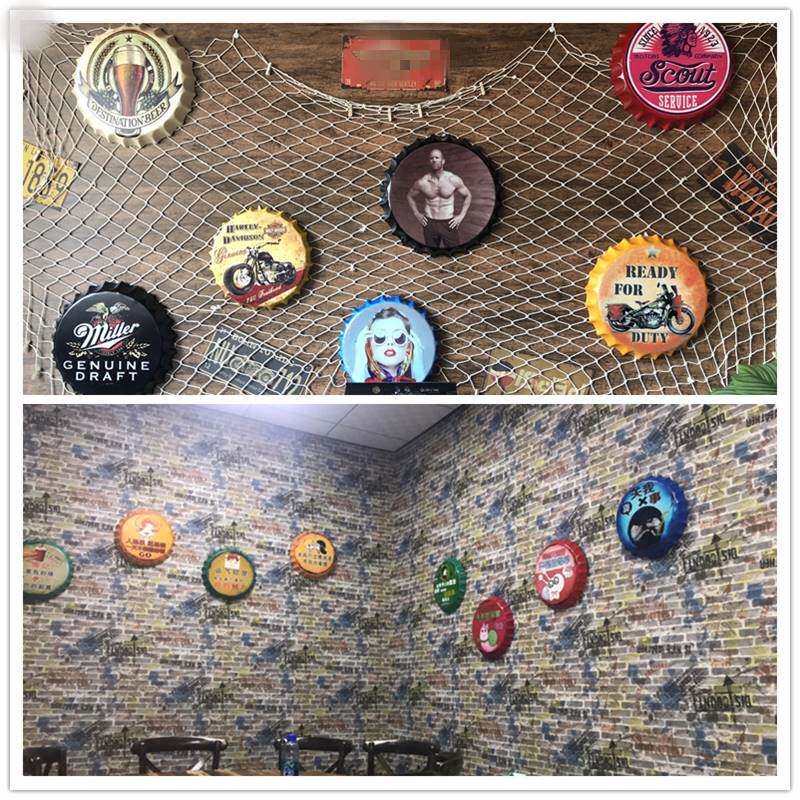创意个性啤酒瓶盖工业风酒吧墙饰挂件饭店餐厅餐饮墙面墙壁装饰品