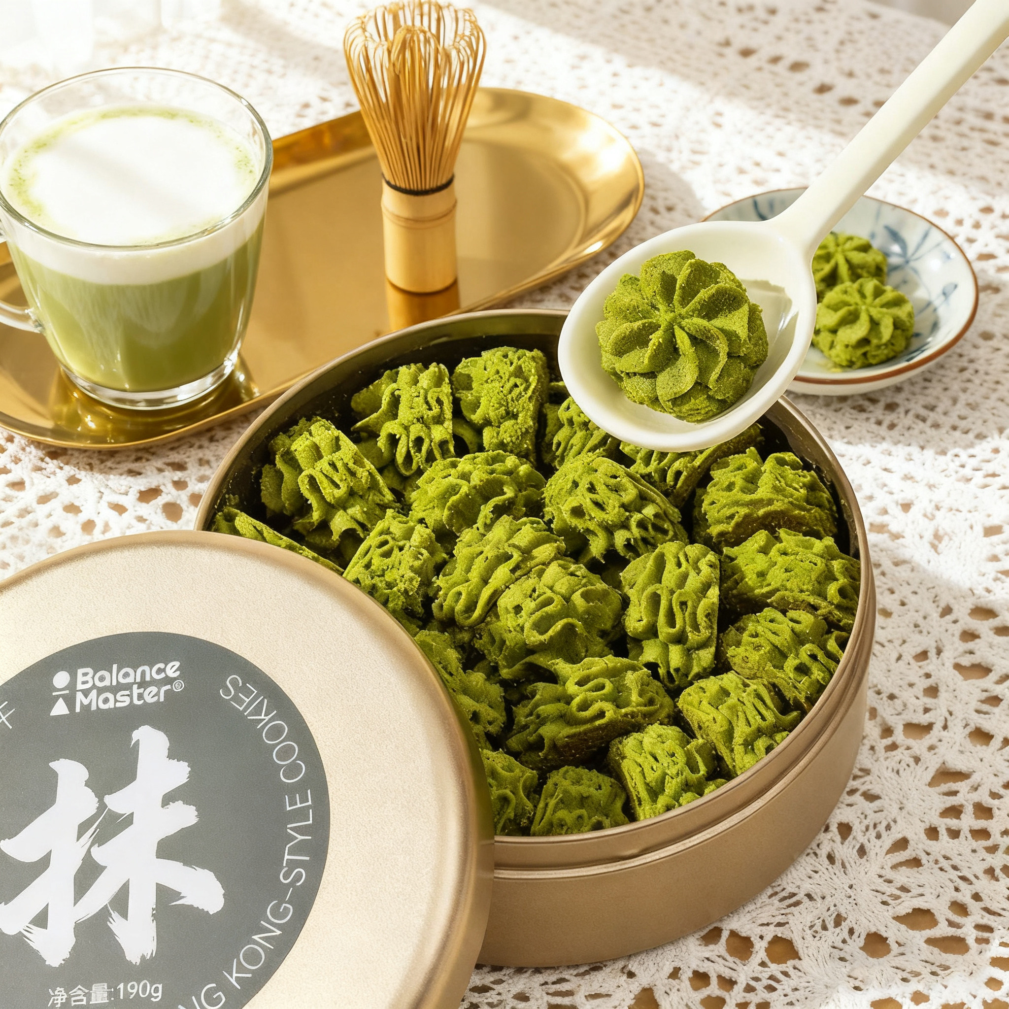 均衡大师五十铃抹茶曲奇黄油饼干港式下午茶点心伴手礼盒不甜零食