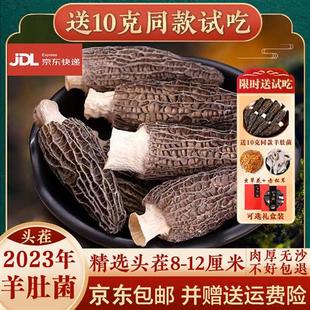 羊肚菌2023头茬云南特产野生剪柄干货特级500g菌菇类煲汤火锅食材