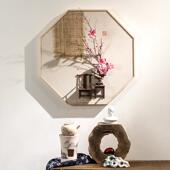 立体墙饰壁挂花艺装 创意家居墙上墙面墙壁装 饰挂件新中式 饰挂件