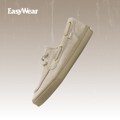 Vans2EYELET男款米色帆船鞋