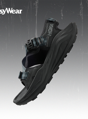 Hoka Infini Hike Tc防滑简约黑色舒适柔软沙滩凉鞋 1162570/BBLC