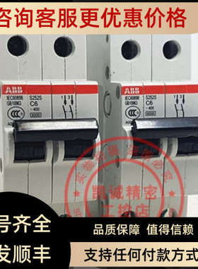 议价ABB二极微型断路器 S252S-C6 2P 6A  S252S-C06  6A