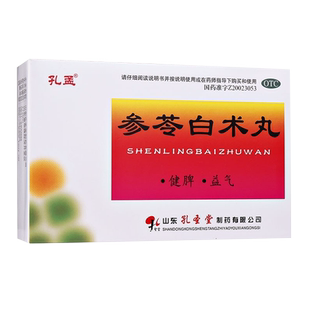 孔孟参苓白术丸10袋益气体倦乏力食少便溏健脾