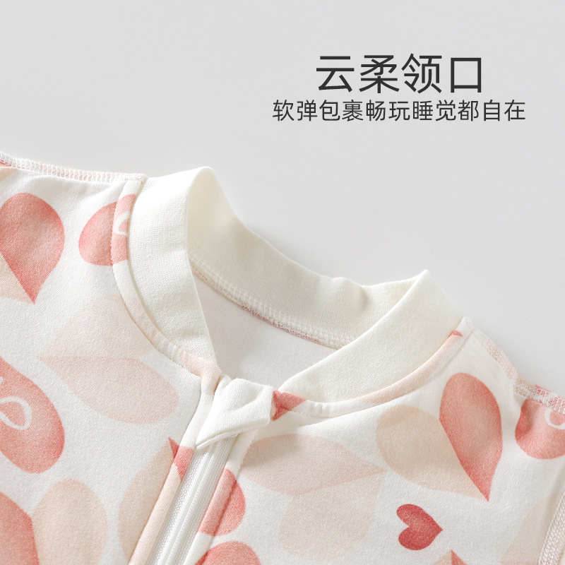 婴儿睡袋a类春秋冬季40g夹棉保暖睡衣拉链儿童防踢被宝宝分腿睡袋
