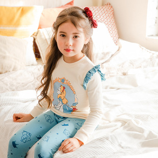 儿童秋衣秋裤套装内衣A类纯棉小中大童睡衣男女宝宝打底衣棉毛衫