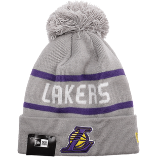 New Era官方授权正品纽亦华男女款NBA刺绣毛球时尚休闲潮针织帽