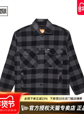 NewEra纽亦华秋冬男女款格子加厚保暖夹棉衬衫棉服外套13338554