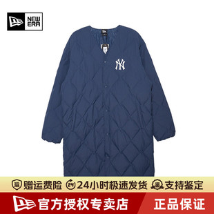 NewEra纽亦华MLB秋冬男女款 保暖圆领羽绒服外套13350850 NY中长款
