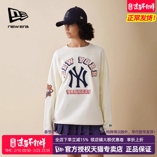 New Era纽亦华MLB春秋男女款透气圆领套头休闲运动卫衣14385247