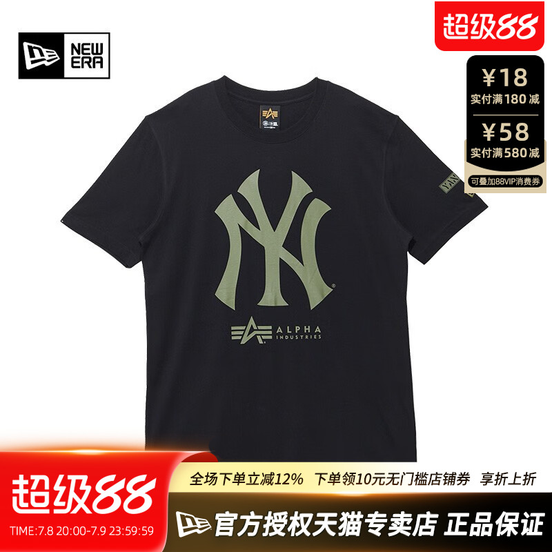 NewEra纽亦华MLB纯棉透气短袖T恤