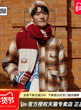 NewEra纽亦华MLB秋冬男女款法兰绒夹棉保暖棉服马甲两穿13350847