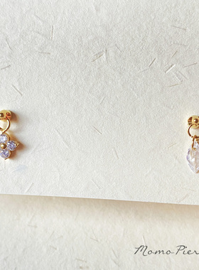 沫沫穿刺 降临~镀金F136钛合金耳骨钉锆石吊坠恶魔钉内螺旋防敏