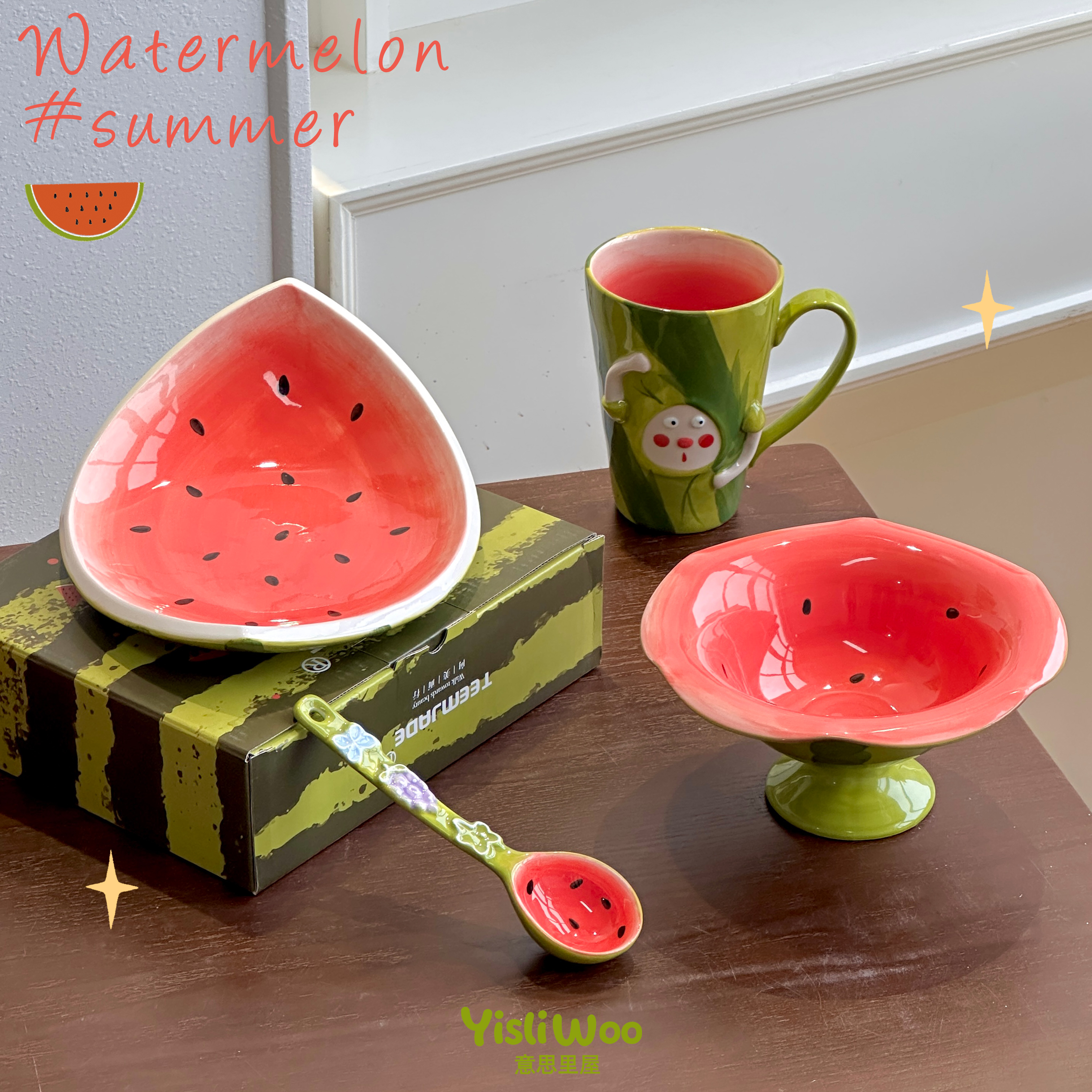 【小红薯爆款】夏日西瓜餐具