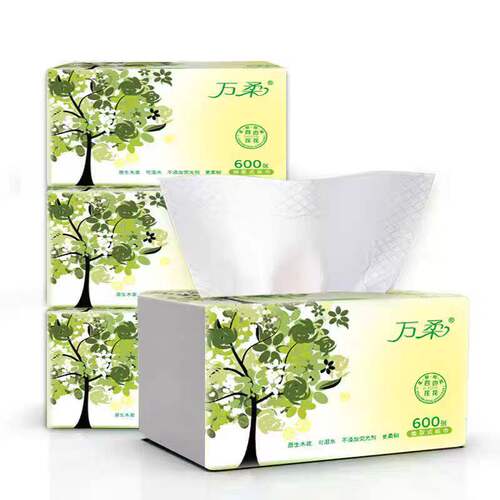 餐巾纸厕纸原生木浆家用抽纸干湿两用卫生纸面巾纸花艺包装纸