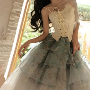 杏树魔女集市Lolita吊带裙jsk优雅华丽成人礼生日礼服公主裙复古