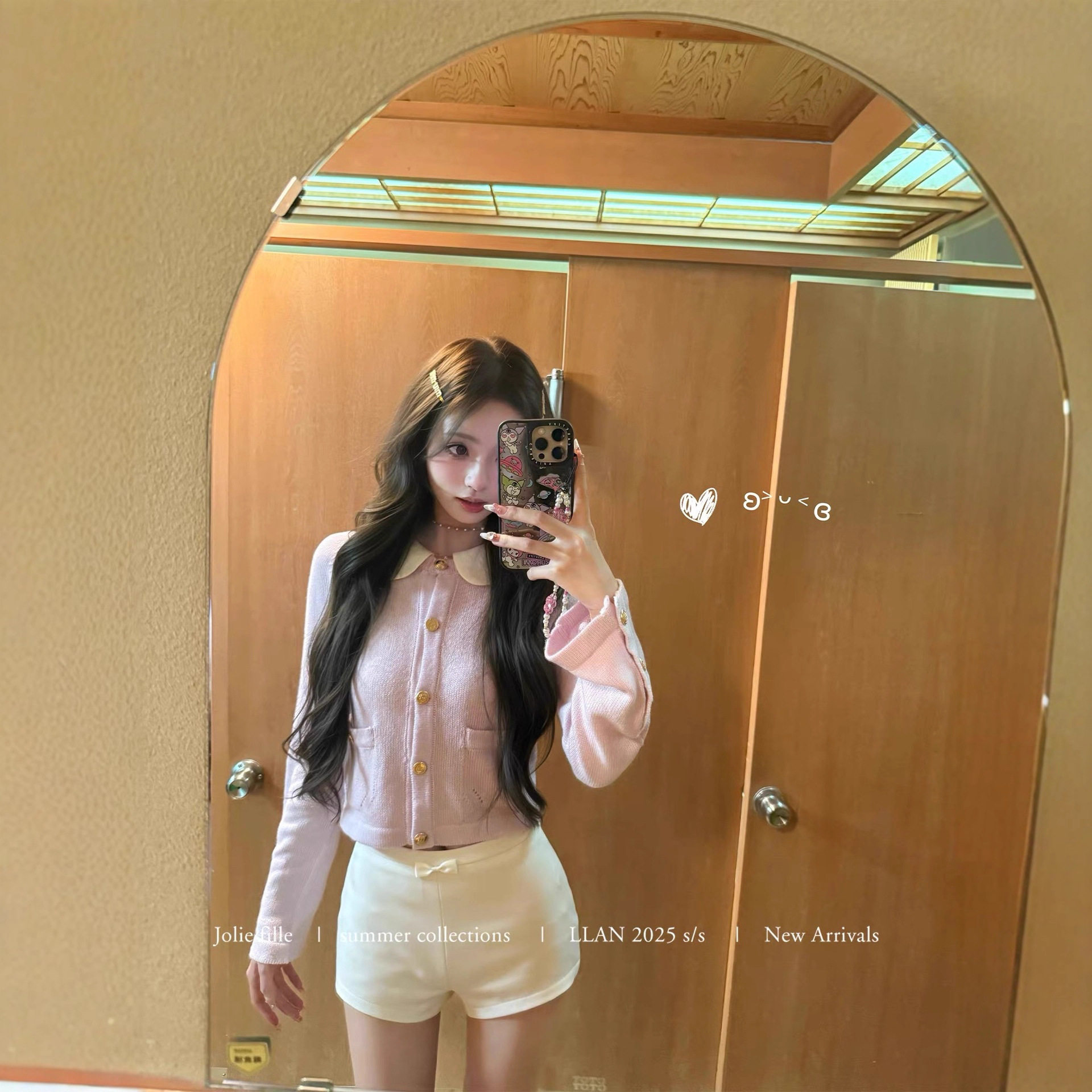 你的懒懒llan软软豆乳小翻领温柔贵气小香两色针织开衫上衣女