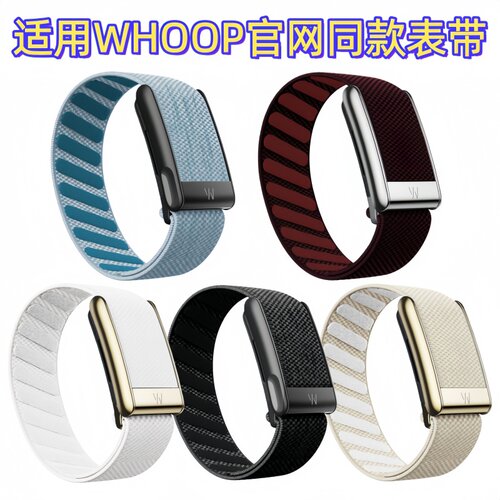 适用whoop5.0 MG官网同款手环表带心电图版尼龙编织弹力运动替换