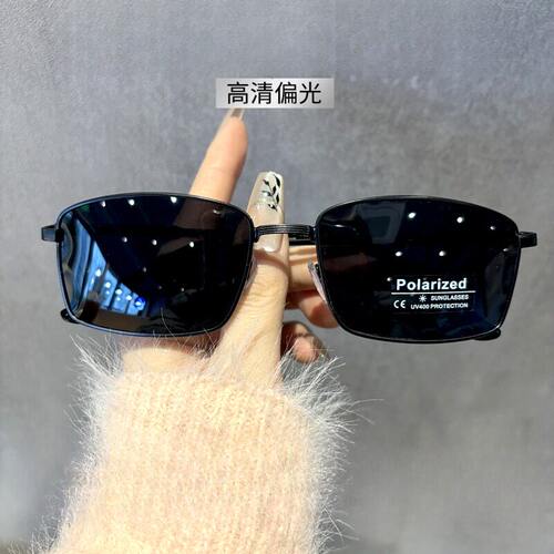 开车驾驶偏光变色眼镜男防紫外线太阳镜超轻窄框钓鱼墨镜