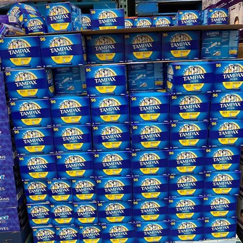 加拿大TAMPAX丹碧丝Pearl长导管珍珠棉条16-96支中号大号超大号