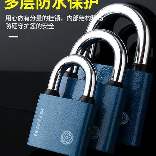 梅花牌挂锁仓库门挂锁家用防水防锈纯铜锁芯迷你型学生宿舍柜子锁