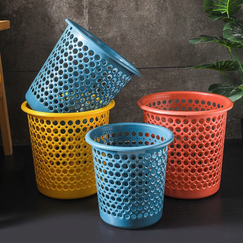 塑料镂空垃圾桶家用厨房卫生间专用纸篓宿舍客厅加厚款小号垃圾篓