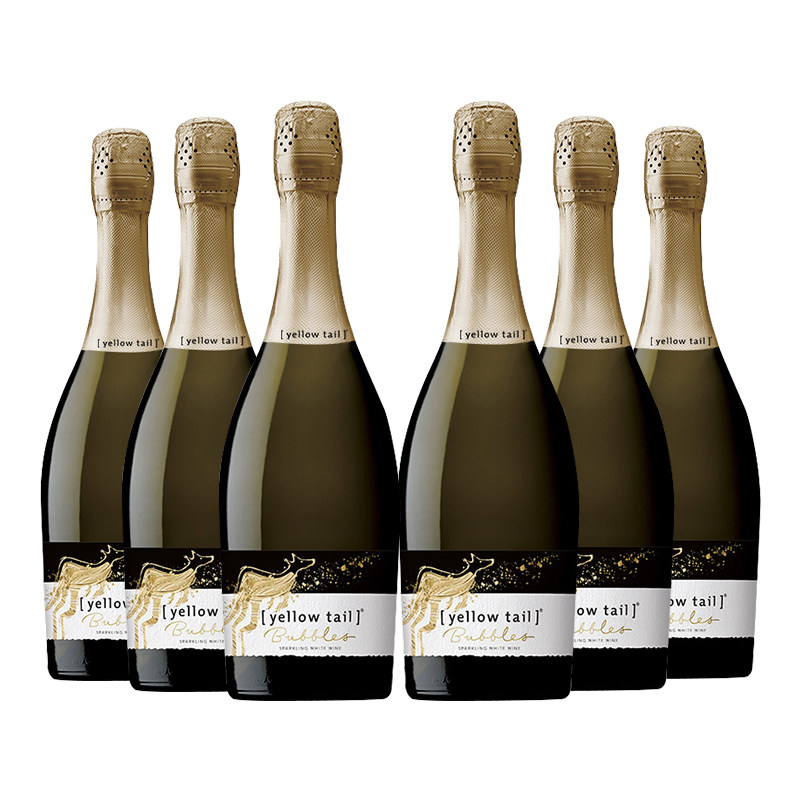 澳洲进口黄尾袋鼠起泡葡萄酒西拉梅洛赤霞珠红葡萄酒霞多丽干白