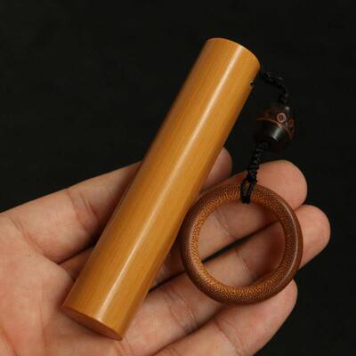 十年以上高密度实心竹老料纯手工精工镜面打磨手把件把玩竹雕竹器