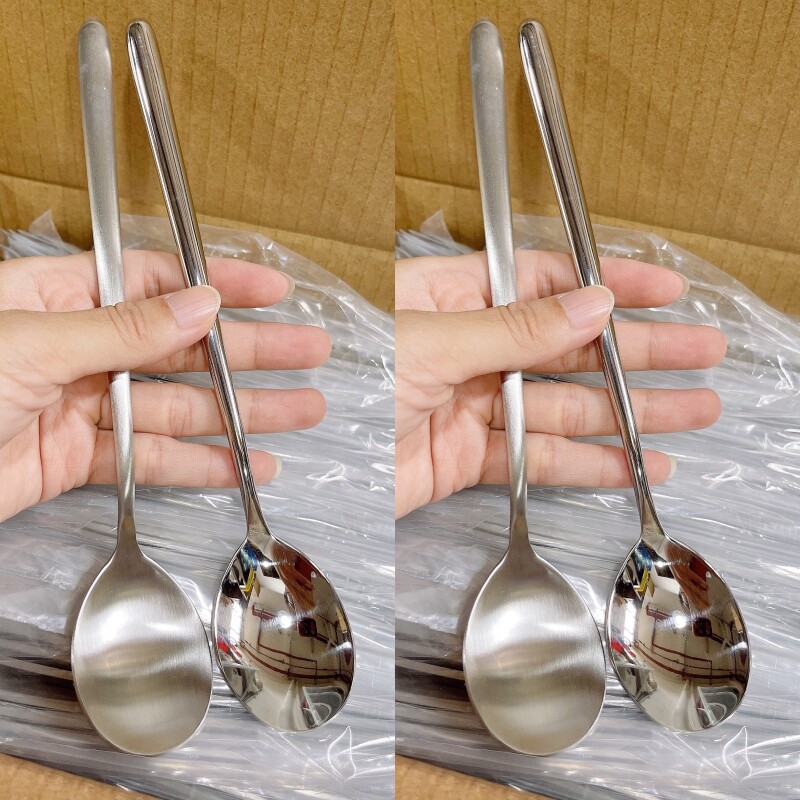 韩式不锈钢勺子304食品级空心勺图片