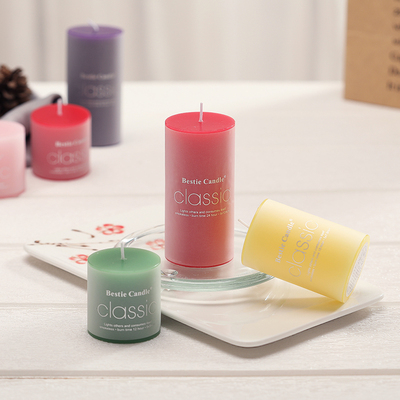 婚庆酒店无烟香味蜡烛欧式象牙白