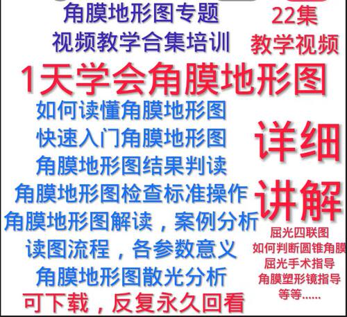 角膜地形图检查报告分析解读教学眼科手术检查教学散光屈光全飞秒