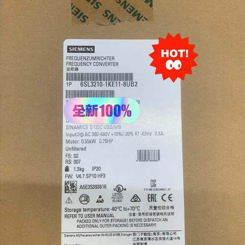 6SL3210-1KE11-8UB2 变频器 0.55KW 380V 质保长议价维修