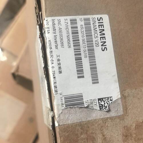6SL3210-5BE17-5UV0 工业变频器 0.75kW V20 FSA 无滤波议价维修