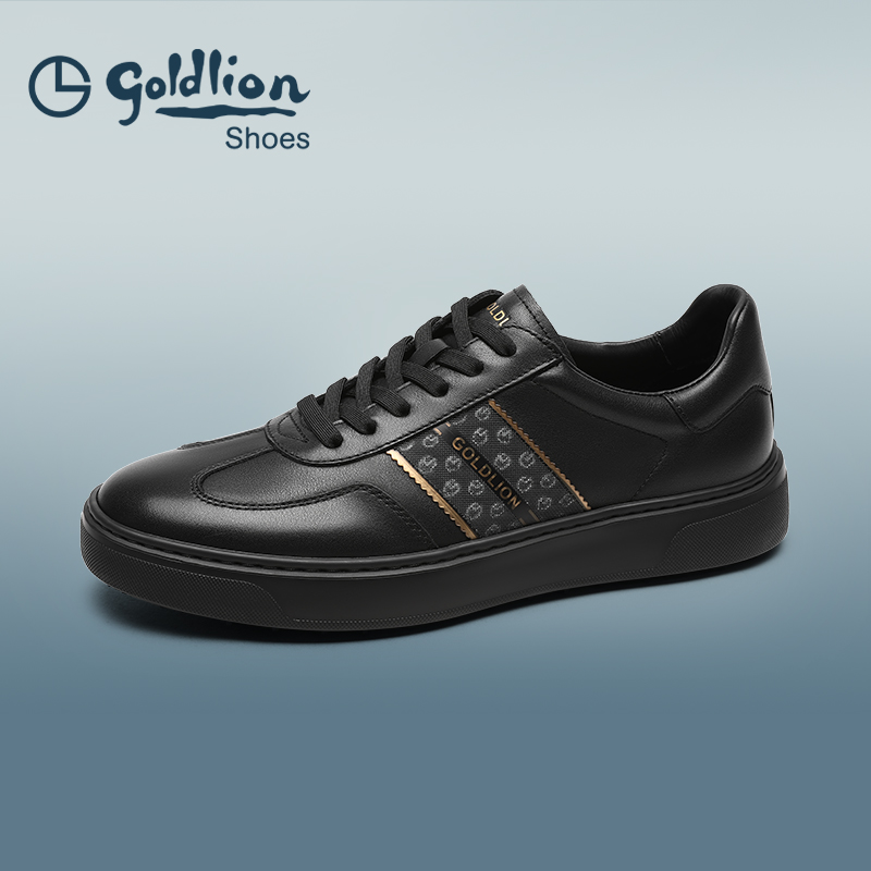 金利来男鞋  轻便耐磨时尚休闲鞋男士真皮软底板鞋日常百搭运动鞋