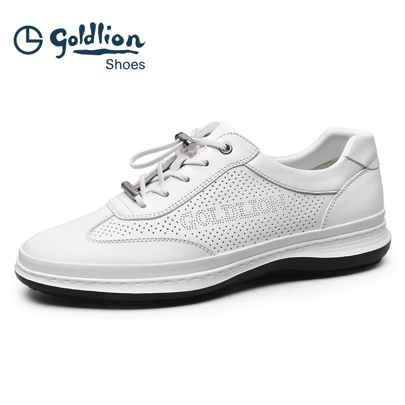 金利来真皮透气休闲皮鞋