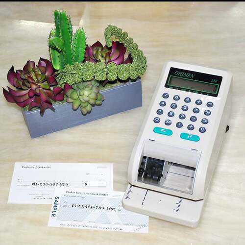 支票机小型支票打印機 打印机自动checkwriter马来西亚币港元美元
