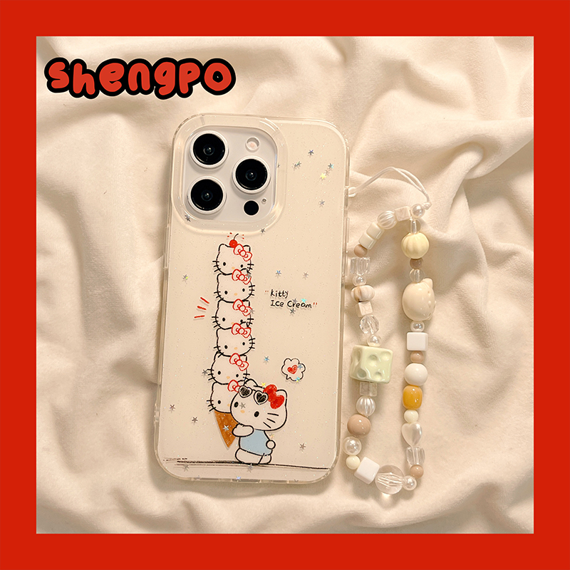 苹果手机壳夏季hellokitty甜筒