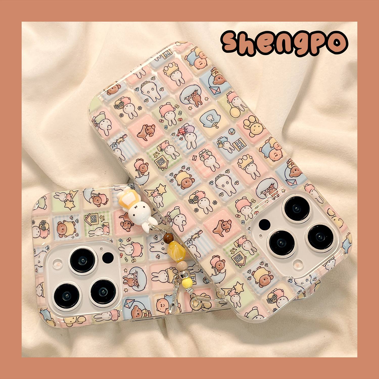 有趣卡通米菲兔少女心手机壳新款