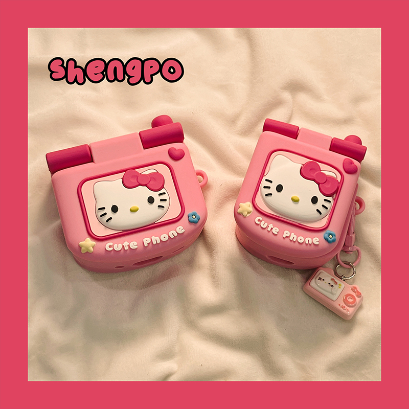 苹果耳机壳硅胶大哥大hellokitty