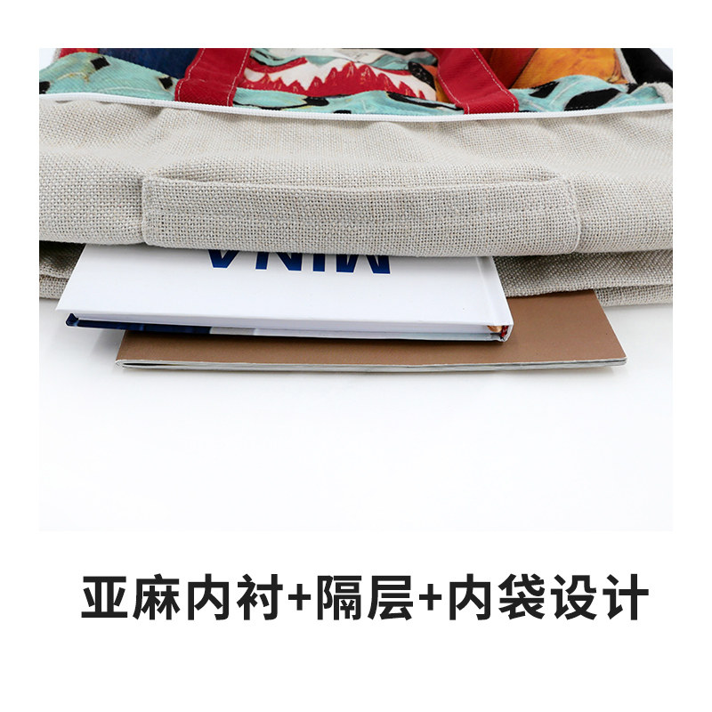 精选弘娜DIY来图定制logo定做帆布包一个起订印花手提单肩环保购
